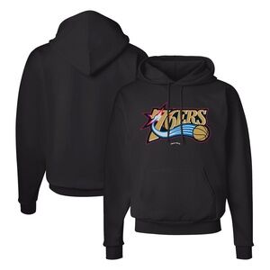 Gildan Black Hoodie with Multicolor Graphic S-5xl